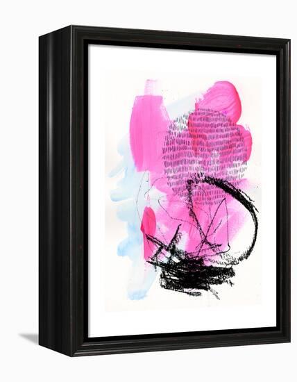 Neon Flamingos II-Jennifer Paxton Parker-Framed Stretched Canvas