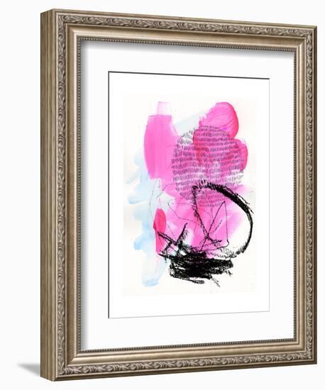 Neon Flamingos II-Jennifer Paxton Parker-Framed Art Print