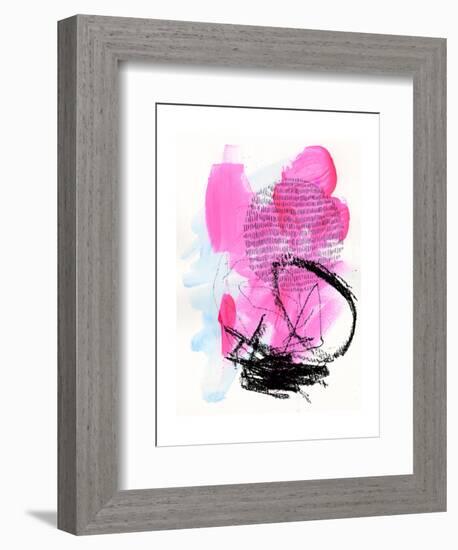 Neon Flamingos II-Jennifer Paxton Parker-Framed Art Print