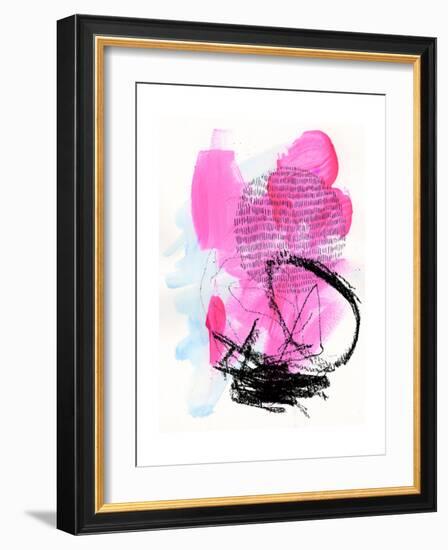 Neon Flamingos II-Jennifer Paxton Parker-Framed Premium Giclee Print