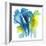 Neon Floral Blue-Joyce Combs-Framed Premium Giclee Print