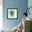 Neon Floral Blue-Joyce Combs-Framed Premium Giclee Print displayed on a wall