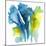 Neon Floral Blue-Joyce Combs-Mounted Art Print