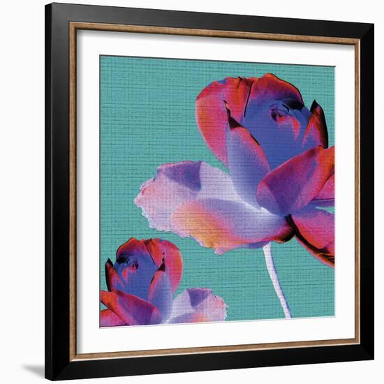 Neon Flower-Malcolm Sanders-Framed Giclee Print