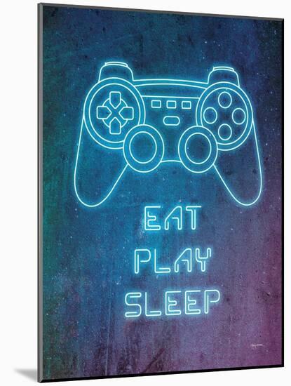 Neon Gamer II Play-Mary Urban-Mounted Art Print