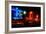 Neon Glow, Ocean Boulevard , Miami Beach-George Oze-Framed Photographic Print