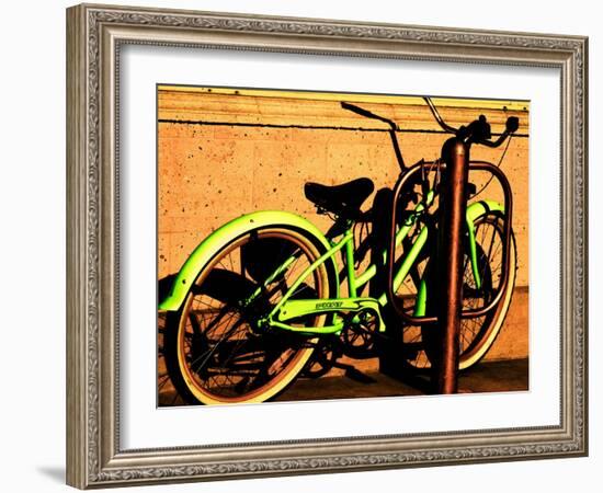 Neon Green Bike-Jody Miller-Framed Photographic Print