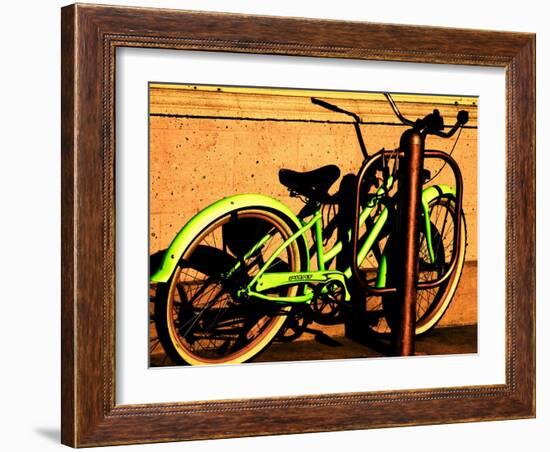 Neon Green Bike-Jody Miller-Framed Photographic Print