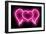 Neon Heart Wings PB-Hailey Carr-Framed Art Print