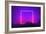 Neon light frame glowing in rocks. Energy square, show-Michal Bednarek-Framed Art Print