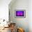 Neon light frame glowing in rocks. Energy square, show-Michal Bednarek-Framed Art Print displayed on a wall