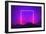 Neon light frame glowing in rocks. Energy square, show-Michal Bednarek-Framed Art Print