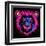 Neon Lion-null-Framed Art Print