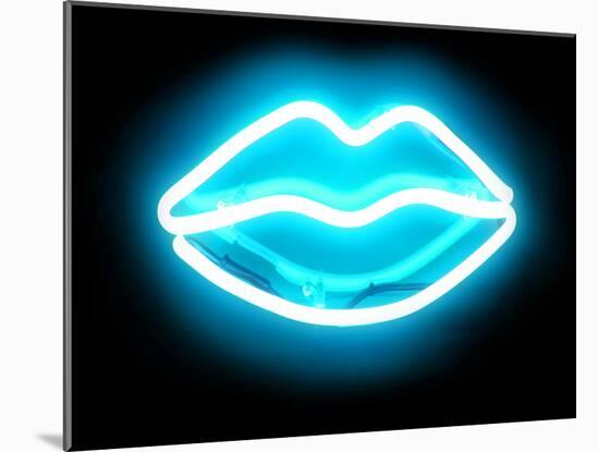 Neon Lips AB-Hailey Carr-Mounted Art Print