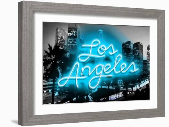 Neon Los Angeles AB-Hailey Carr-Framed Art Print