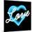 Neon Love AB-Hailey Carr-Mounted Art Print