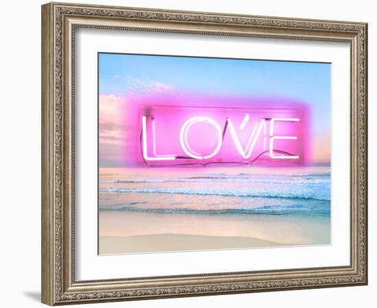 Neon Love Beach PB-Hailey Carr-Framed Art Print