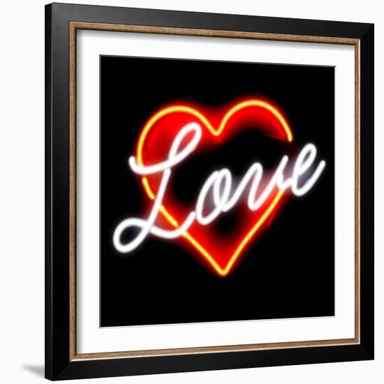 Neon Love RB-Hailey Carr-Framed Art Print