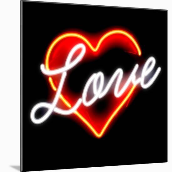 Neon Love RB-Hailey Carr-Mounted Art Print