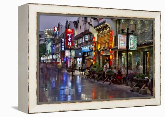 Neon Market Street, Guilin, China-Darrell Gulin-Framed Premier Image Canvas