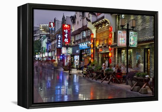 Neon Market Street, Guilin, China-Darrell Gulin-Framed Premier Image Canvas