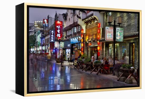 Neon Market Street, Guilin, China-Darrell Gulin-Framed Premier Image Canvas