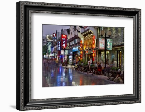 Neon Market Street, Guilin, China-Darrell Gulin-Framed Photographic Print