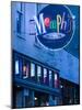 Neon Memphis Sign, Beale Street Entertainment Area, Memphis, Tennessee, USA-Walter Bibikow-Mounted Photographic Print