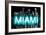 Neon Miami AB-Hailey Carr-Framed Art Print