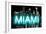 Neon Miami AB-Hailey Carr-Framed Art Print