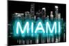 Neon Miami AB-Hailey Carr-Mounted Art Print