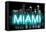 Neon Miami AB-Hailey Carr-Framed Stretched Canvas
