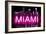 Neon Miami PB-Hailey Carr-Framed Art Print