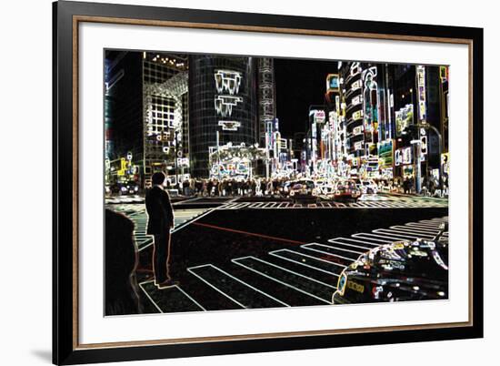 Neon Nights II-Tony Koukos-Framed Giclee Print