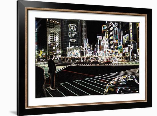 Neon Nights II-Tony Koukos-Framed Giclee Print