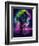 Neon Oak Tree-null-Framed Premium Giclee Print