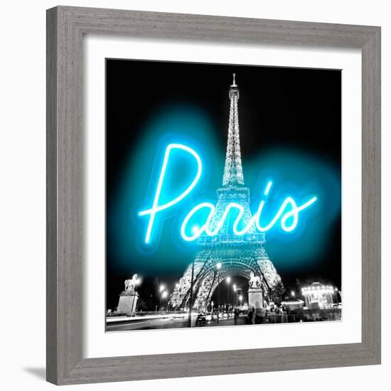 Neon Paris AB-Hailey Carr-Framed Art Print