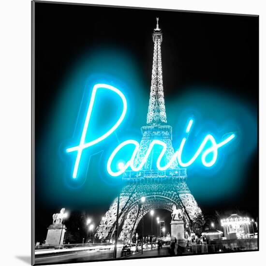 Neon Paris AB-Hailey Carr-Mounted Art Print