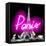 Neon Paris PB-Hailey Carr-Framed Stretched Canvas