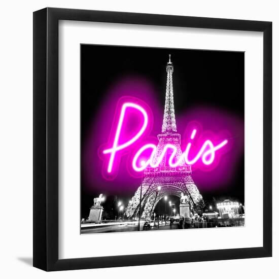 Neon Paris PB-Hailey Carr-Framed Art Print