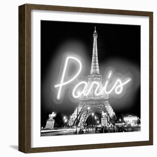 Neon Paris WB-Hailey Carr-Framed Art Print