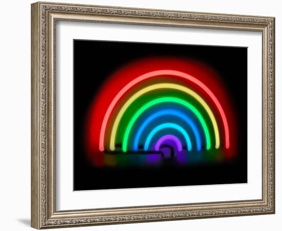 Neon Rainbow-Hailey Carr-Framed Art Print