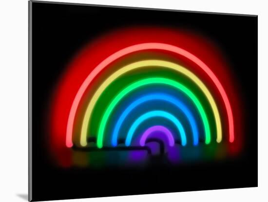 Neon Rainbow-Hailey Carr-Mounted Art Print