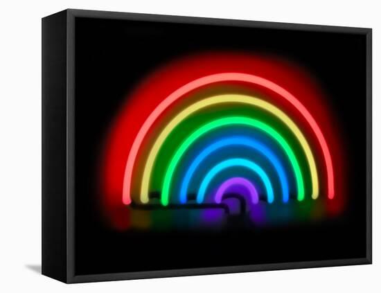 Neon Rainbow-Hailey Carr-Framed Stretched Canvas