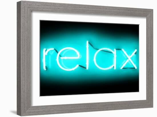 Neon Relax AB-Hailey Carr-Framed Art Print