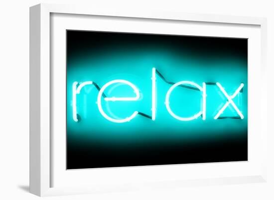 Neon Relax AB-Hailey Carr-Framed Art Print