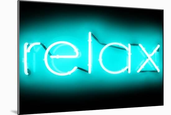 Neon Relax AB-Hailey Carr-Mounted Art Print