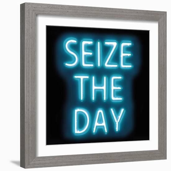 Neon Seize The Day AB-Hailey Carr-Framed Art Print