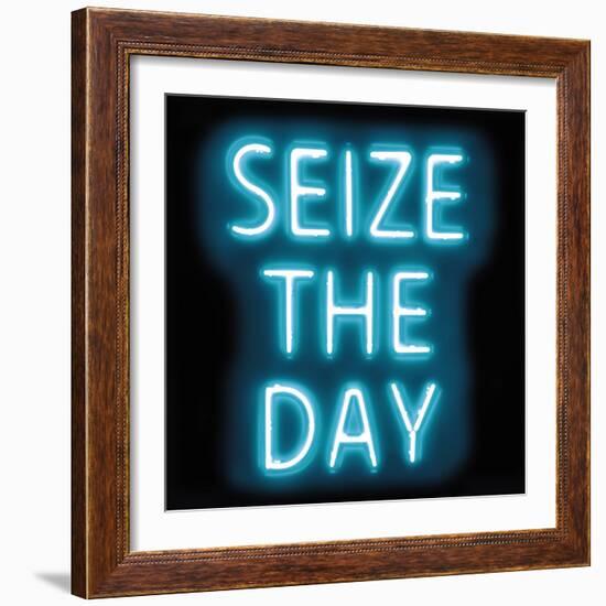 Neon Seize The Day AB-Hailey Carr-Framed Art Print