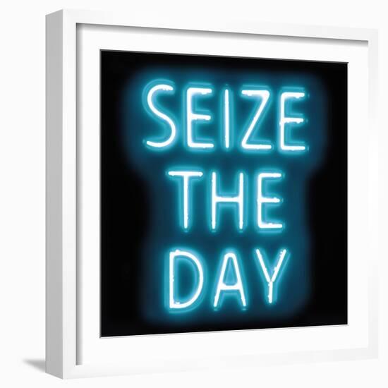 Neon Seize The Day AB-Hailey Carr-Framed Art Print